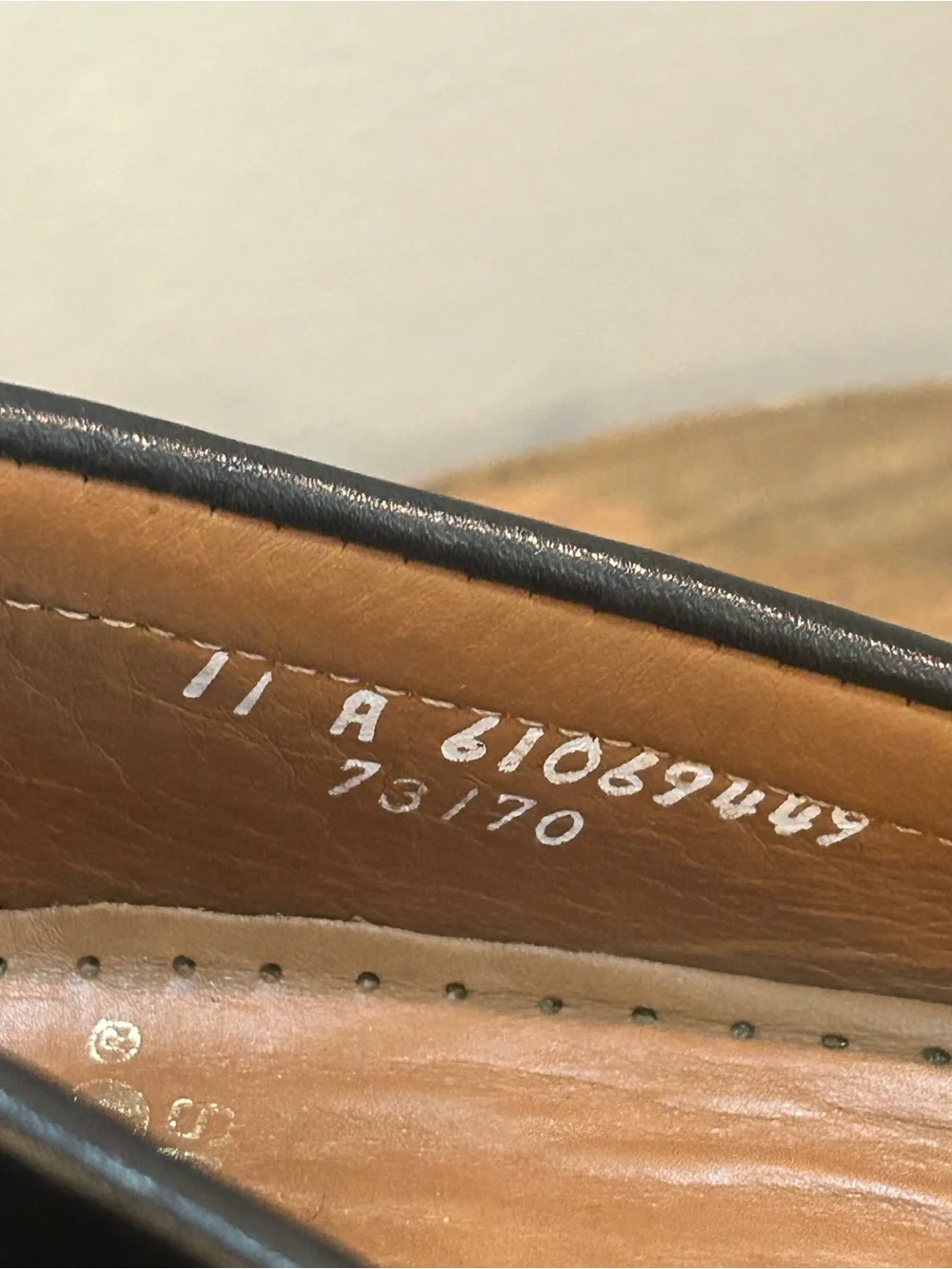 Sebago Handsewn Black Leather Penny Loafers Men’s 11A